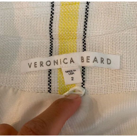 Veronica Beard Blazer Womens 2 Multi School Boy Dickey Plaid One Button Jacket - Picture 8 of 12